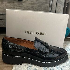 NWT Franco Sarto patent leather loafers
